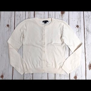 Gap Kids Girls Ivory Cardigan Sweater Size L 10 EEUC